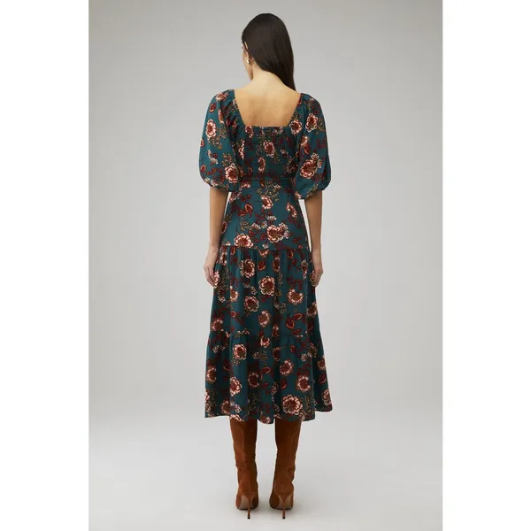 MINKPINK Olivia Floral Cutout Maxi Dress. Get ready for autumn in multi-color XS - Image 4