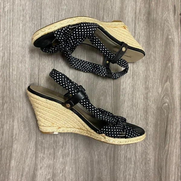 Tommy Hilfiger Polka Dot Wedge Heels 8 - Image 2