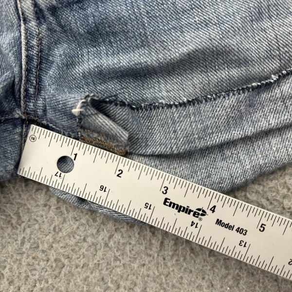 7 For All Mankind Dojo Denim Jean Shorts 2" Low Rise Festival Retro Women's 31 - Image 8
