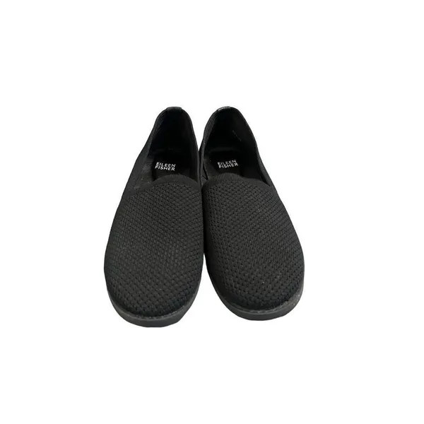 Eileen Fisher Black‎ Demi Knit Stretch Loafer - Image 2