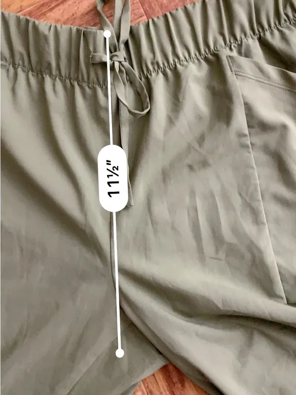 Reel Legends Olive Green Wide-Leg Crop Pants - Image 14