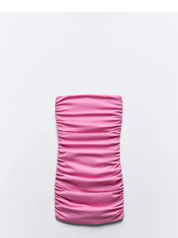 Pink Zara Strapless Tube Dress - Image 2
