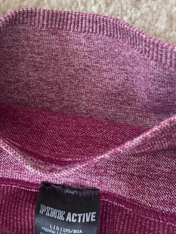 Victoria’s Secret PINK ACTIVE Seamless Leggings Women’s Large Pink High Waist - Image 8