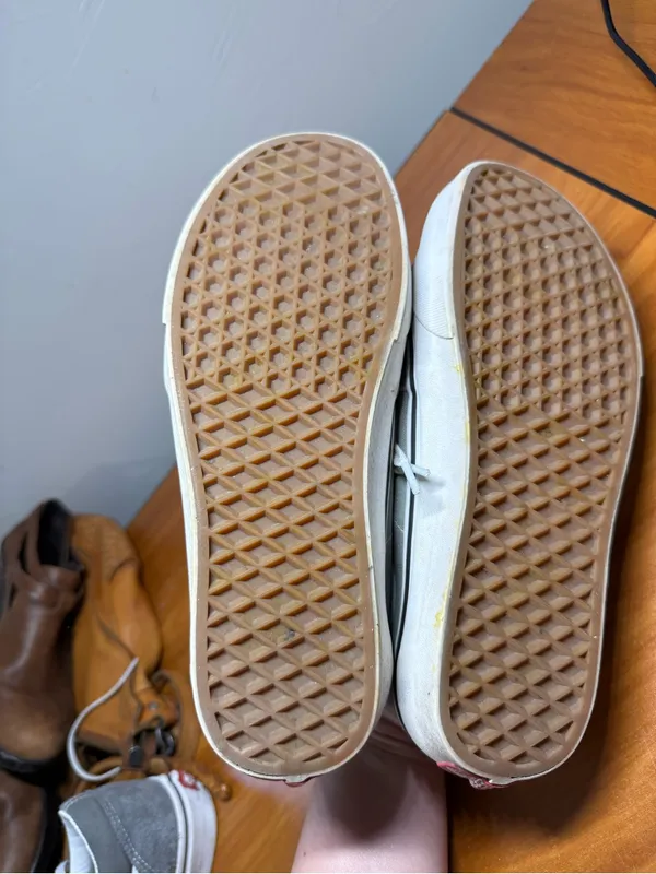 Vans Sk8‎ Low "Drizzle" Suede Sneaker Low Top Grey White Leather Skate W9 - Image 8