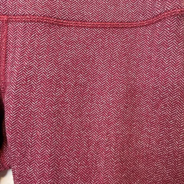Lululemon Wunder Under High Rise Burgundy Herringbone Leggings Size 8 Activewear - Image 2