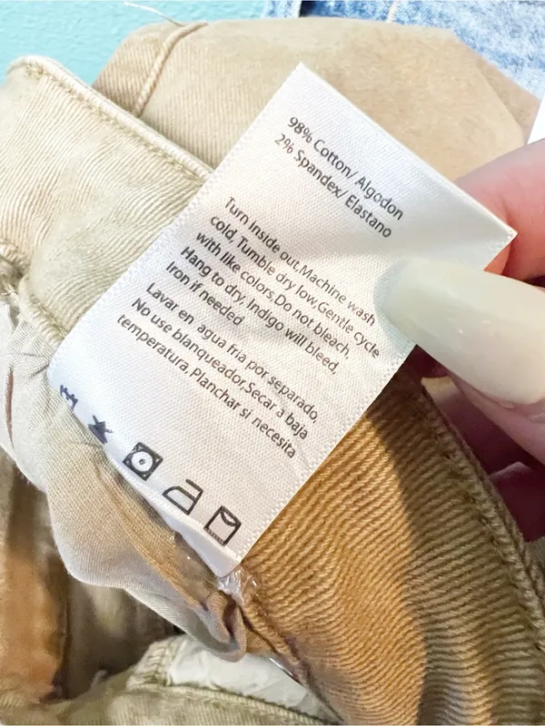 Risen Love You A Latte Mocha High Rise Cargo Wide Leg Jeans New - Image 11