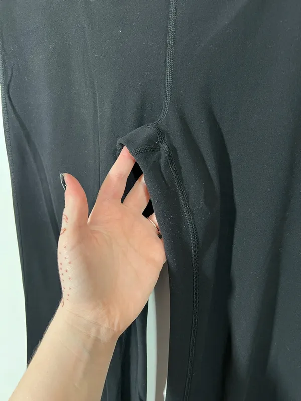 Athleta High Rise Elation Flare Pants in Black Size Medium - Image 5