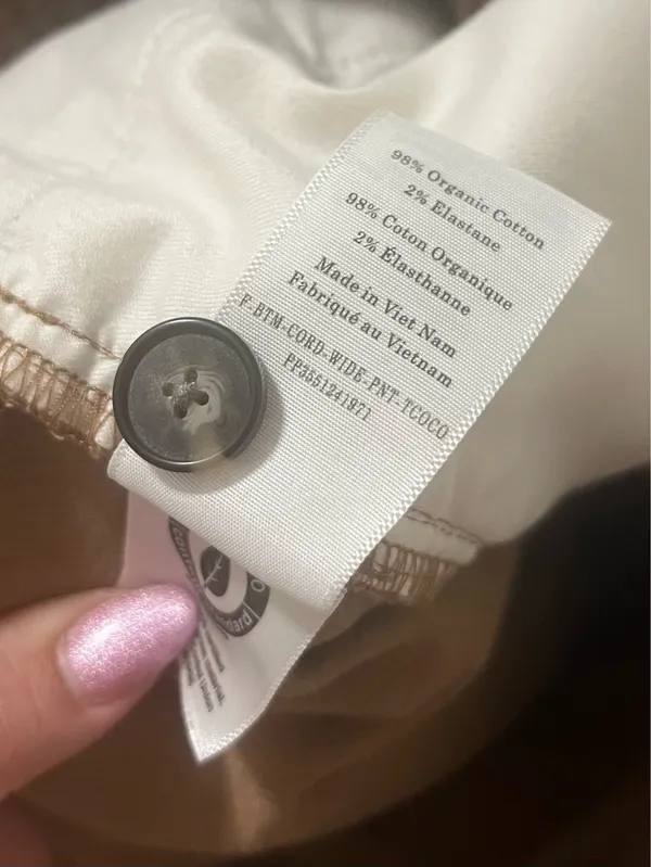 Everlane Womens Brown Corduroy Pants Size 6 High Rise Straight Leg Casual Fall - Image 12