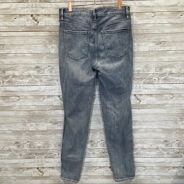 White House Black Market Womens 6 Jeans Embellished Silver Bead‎ Skinny Everyday - Image 5