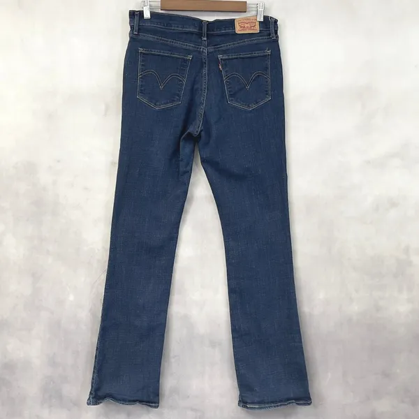 Levis Classic Bootcut Jeans Womens 30 Dark Wash‎ Stretch Minimalist Americana - Image 4