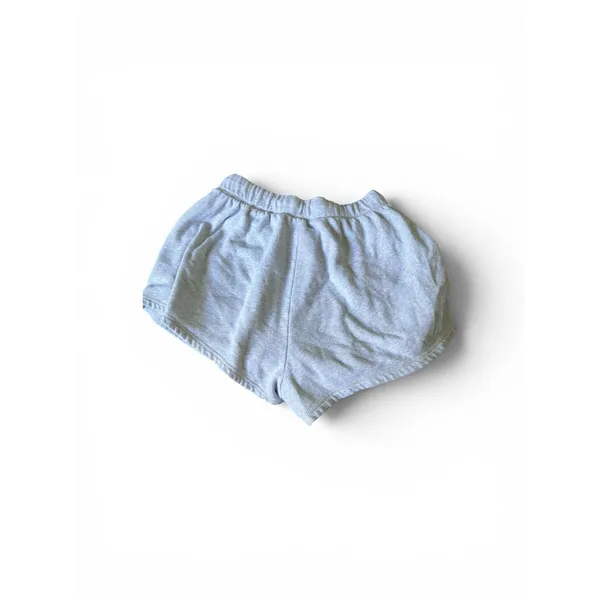 Old Navy Fleece Lounge Shorts Heather Gray Bear Logo Drawstring Pockets Sz M - Image 2