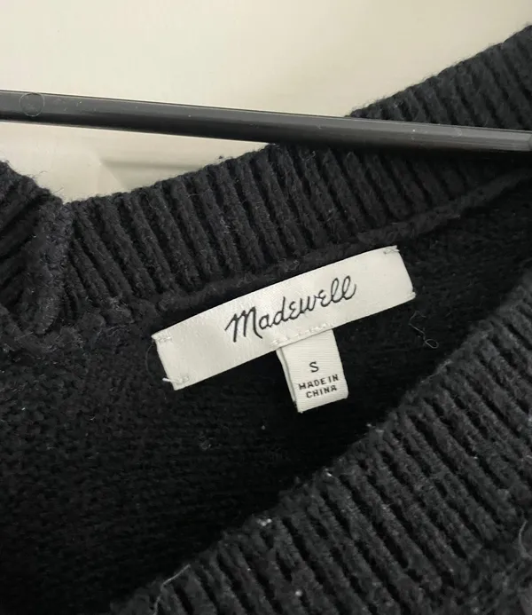 Black V Neck Sweater size S - Image 2