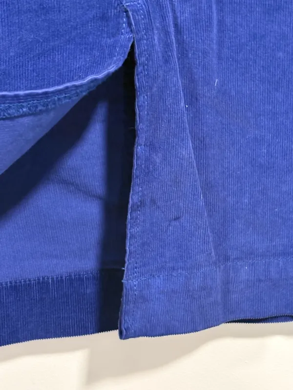 We The Free Deep Blue Corduroy Pencil Skirt - Image 3