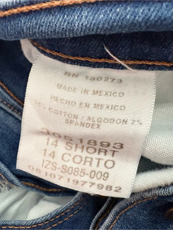 Lee Straight Leg Jeans in Blue Denim Relaxed Fit Size 14 Short - Image 7