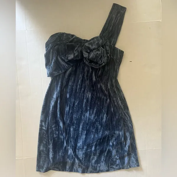NWOT Urban Outfitters Dahlia Rosette Velvet Mini Dress size L - Image 5
