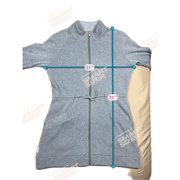 UGG Australia Blue Gray Zip Front Drawstring Fleece Jacket Tunic Women's Size M Size M - Image 10