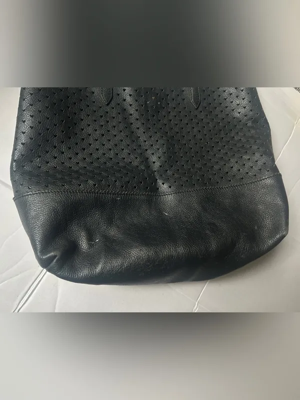 J. Crew Heart Cutout Leather Tote Bag - Image 5