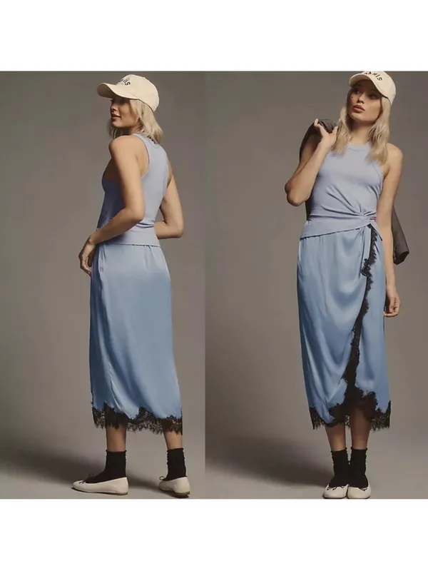 ANTHROPOLOGIE The Keeley Twofer Midi Dress - Image 2