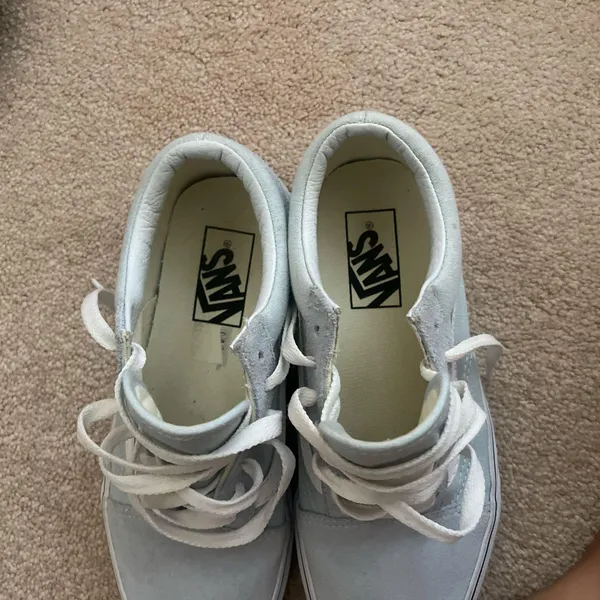 Vans Old Skool Shoes in baby blue - Image 2