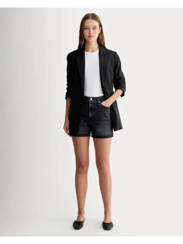 Everlane The Cheeky Jean Shorts in Vintage Black 33 New Womens Denim - Image 13