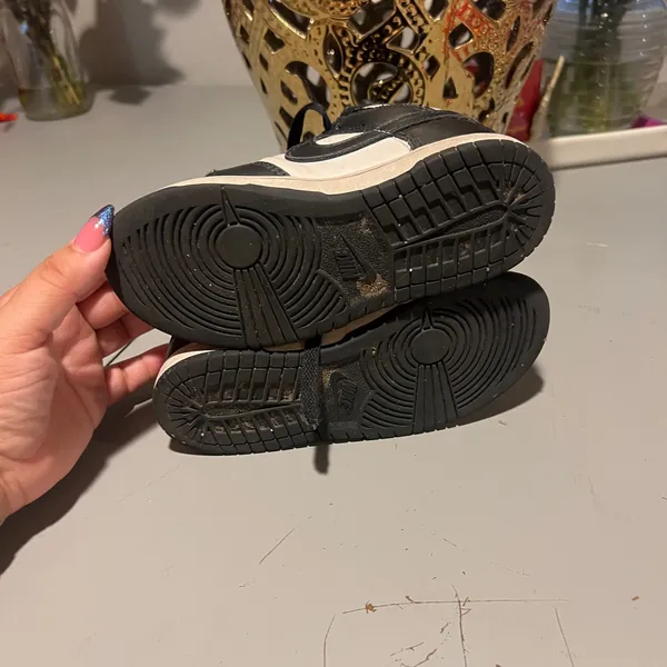 Nike Dunk Low Black & White – Talla 12 para niña 👟🖤🤍 - Image 7
