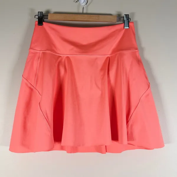 Athleta Ace Tennis Skort 15.5 Coral Pink Active Skirt Built-in Shorts Small - Image 2