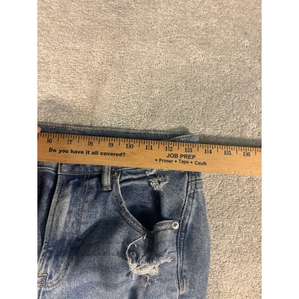 American Eagle Highest Rise 90s Boyfriend Jeans Womens 4 Reg Blue‎ Distressed - Image 10