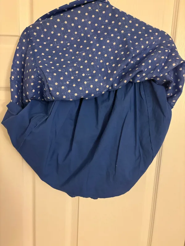 J.Crew Skirt Mini Blue Polka White Dot 6 - Image 5
