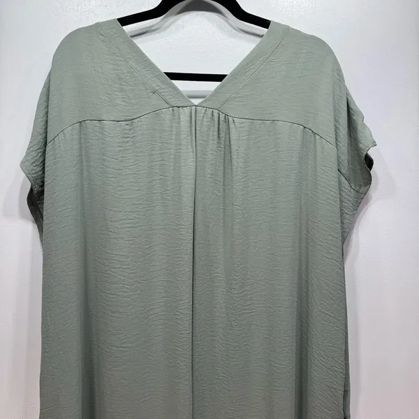Sage Green Flowy Boxy Cut Sleeveless Maxi Dress with Pockets Jade by Jane NEW - Image 7
