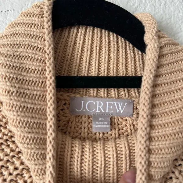 J. Crew Relaxed Rollneck Pullover Knit Sweater in Sandy Beach Size XS - Image 6