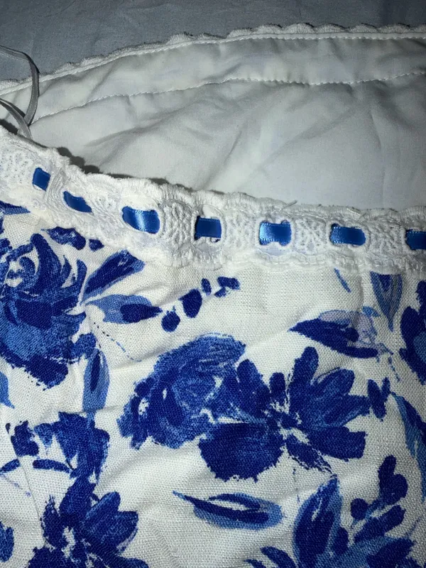 Sky to Moon DFTI linen and lace bandeau top - Image 3