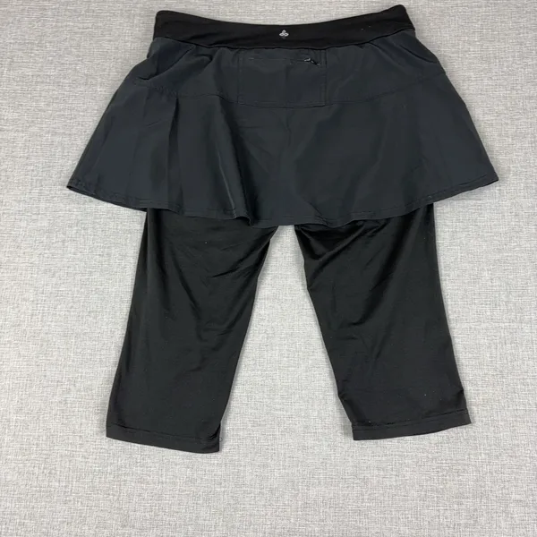 PrAna‎ Skort Womens M Black Athletic Pull On Pockets Built In Shorts Tagless - Image 8