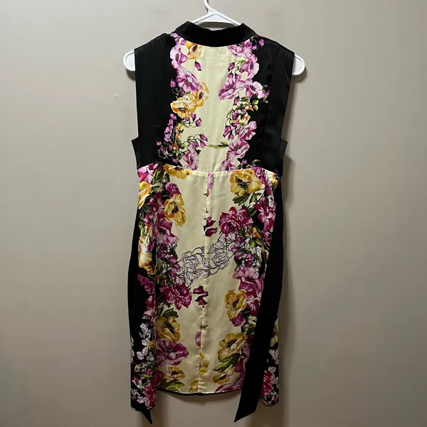 Vintage Y2K Floral Silk Dress Garden Party Romantic Femme Fatale Romantic Grunge - Image 4