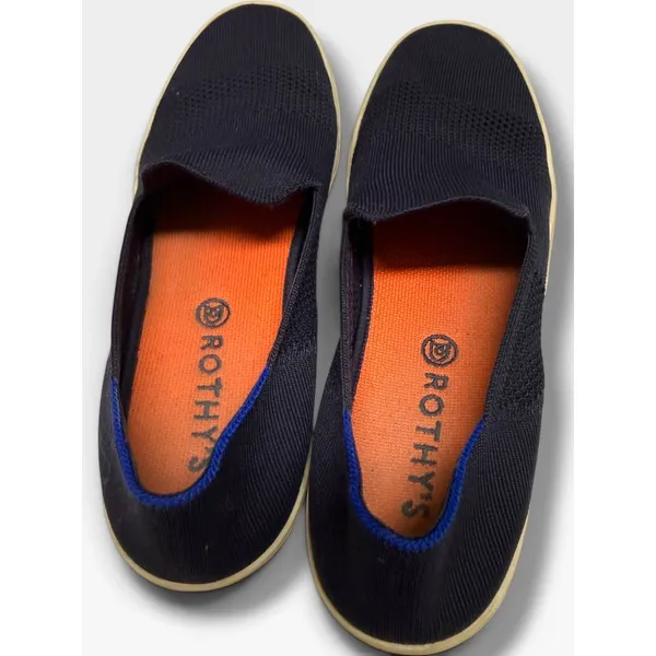 Rothy's The Sneaker Maritime Lattice Stitch Navy Slip On Shoes Size 11 - Image 9