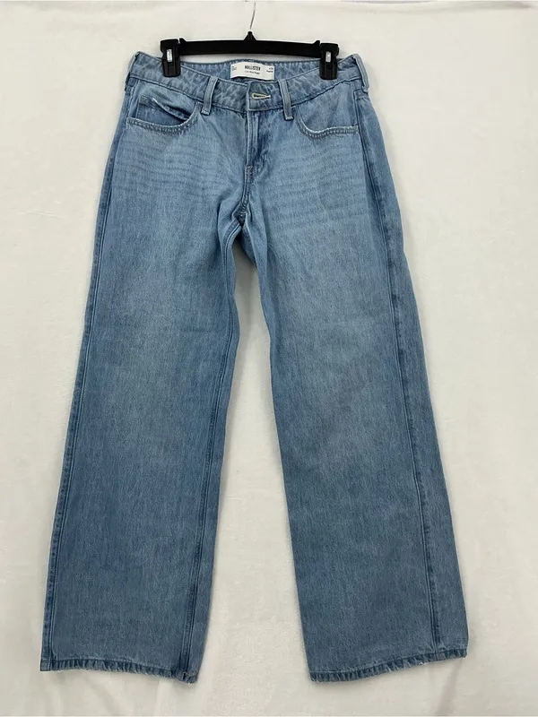 Hollister Light Blue Wide-Leg Jeans 1039 - Image 2
