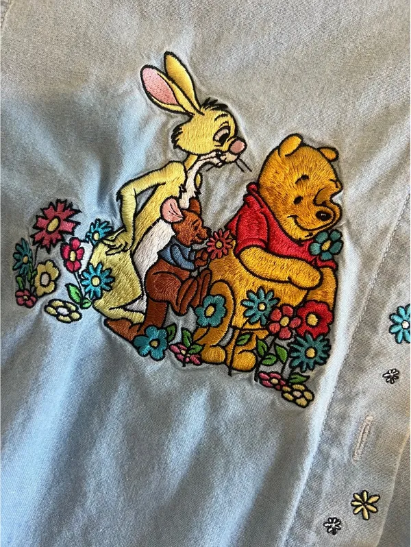 Vintage Disney Store Denim Embroidered Shirt - Image 5