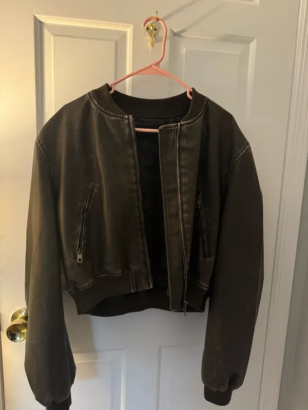 Lioness Leather Bomber Jacket - Image 2
