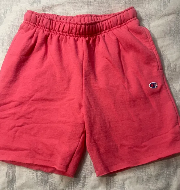 Champion Pink Fleece Shorts - Image 3