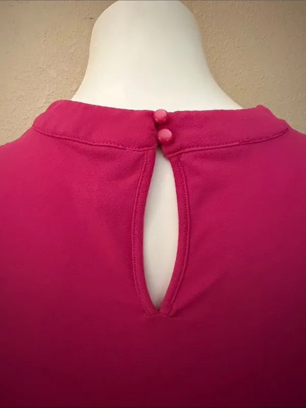Worthington Draped Neck Sleeveless Camisole - Hot Pink - Image 4