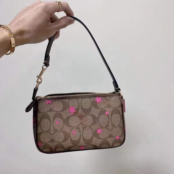 Coach C7294 Nolita 19 In Signature Canvas With Disco Star Print In Khaki Multi - Image 2