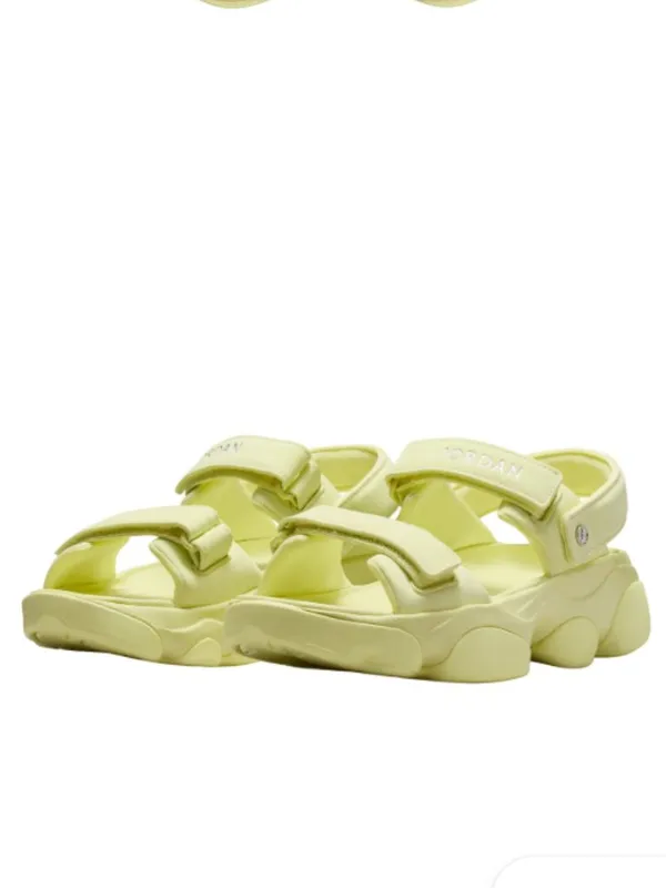 NEW Jordan Deja Sandal 9 M, LUMINOUS GREEN/ SILVER - Image 5