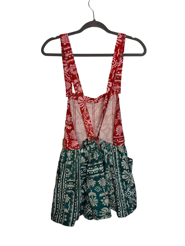 ❤️ Free People Palm‎ Bay Printed Shortalls Romper Size Small Boho NWOT 🌿 - Image 5
