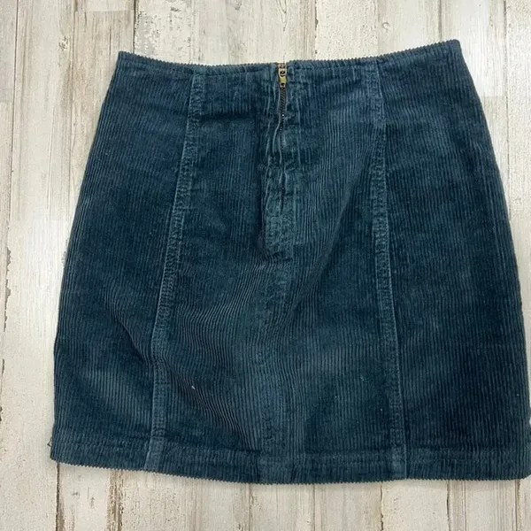 PacSun Women's Corduroy Mini Skirt Dark‎ Teal Size 23 - Image 3