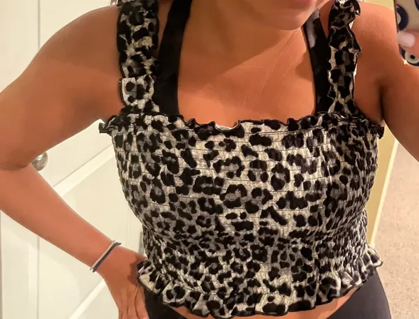 Wild Honey Cheetah Crop Top - Image 3