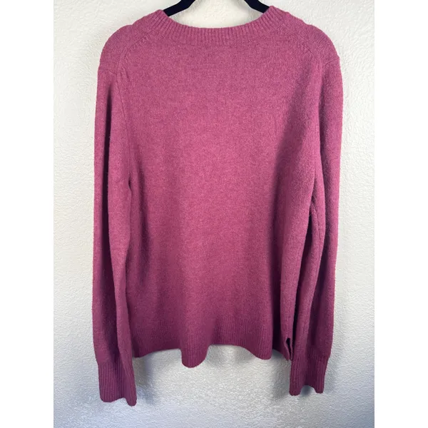 JCrew‎ Extra Soft Wool Crewneck Sweater Womens M Long Sleeve Knit Cozy Preppy - Image 3