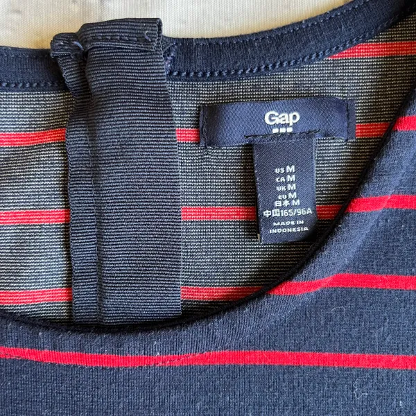 Gap Nautical Striped Preppy Fit & Flare Dress Medium - Image 3
