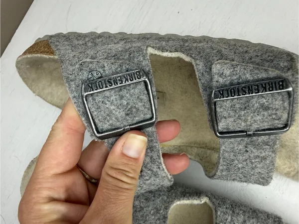 Birkenstock Arizona Rivet Wool Shearling Sandals sz 9W - Image 11