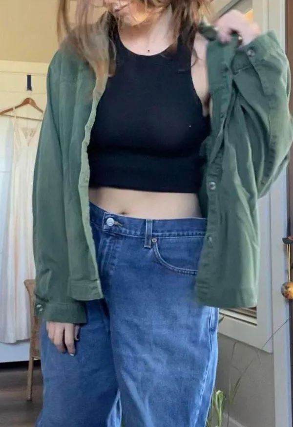 Vintage 90s Army green shacket 🌿 - Image 8
