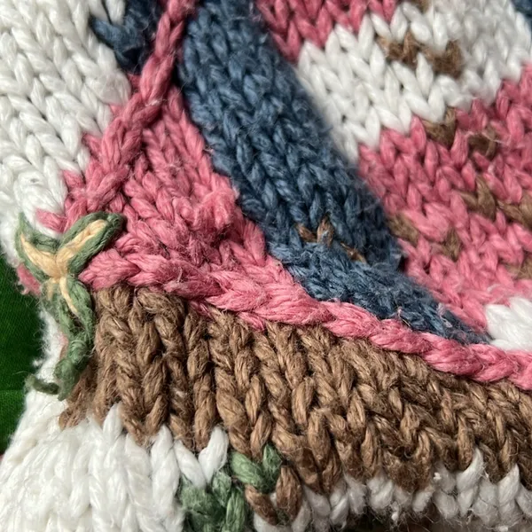 Carolina Colours Knit Vintage Sweater Small 80s - Image 6