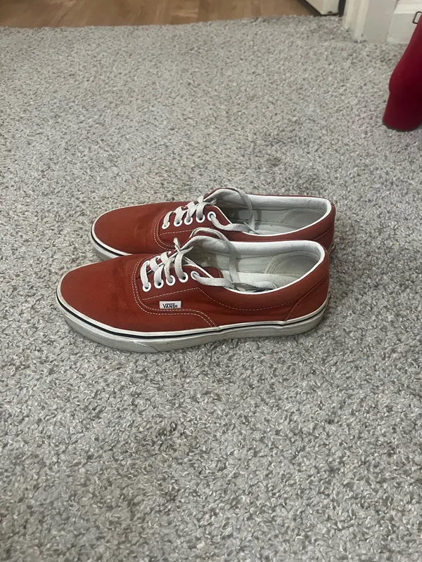 Brick Red Vans Era Shoes - Image 2